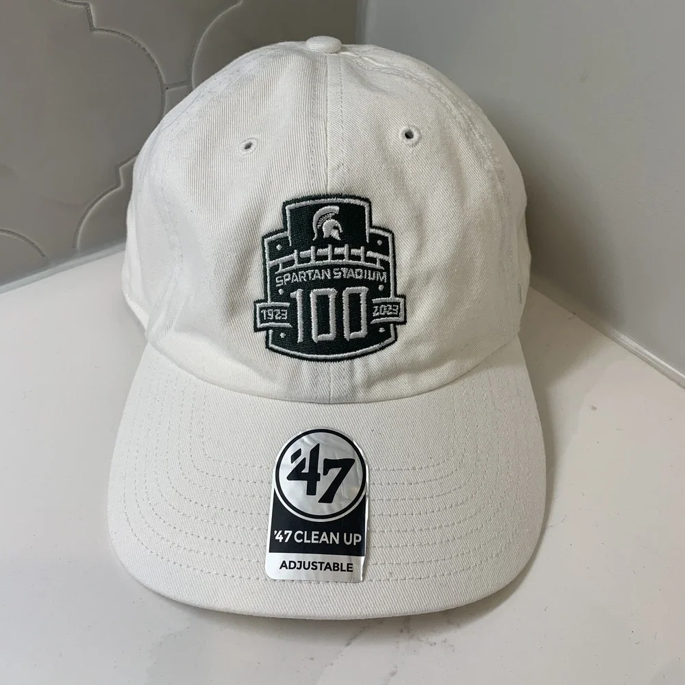 '47 Brand Michigan State Spartans Clean Up Spartan Stadium Adjustable Dad Hat OS
